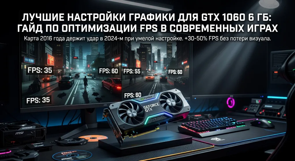 Лучшие настройки графики для GTX 1060 6 ГБ: гайд по оптимизации FPS в современных играх
