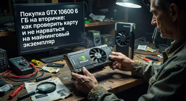 Покупка GTX 1060 6 ГБ на вторичке: как проверить карту и не нарваться на майнинговый экземпляр